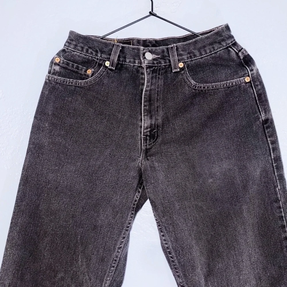 Levi's 550 Faded Black Vintage Straight Leg Jean 30/27" - Picture 4 of 12